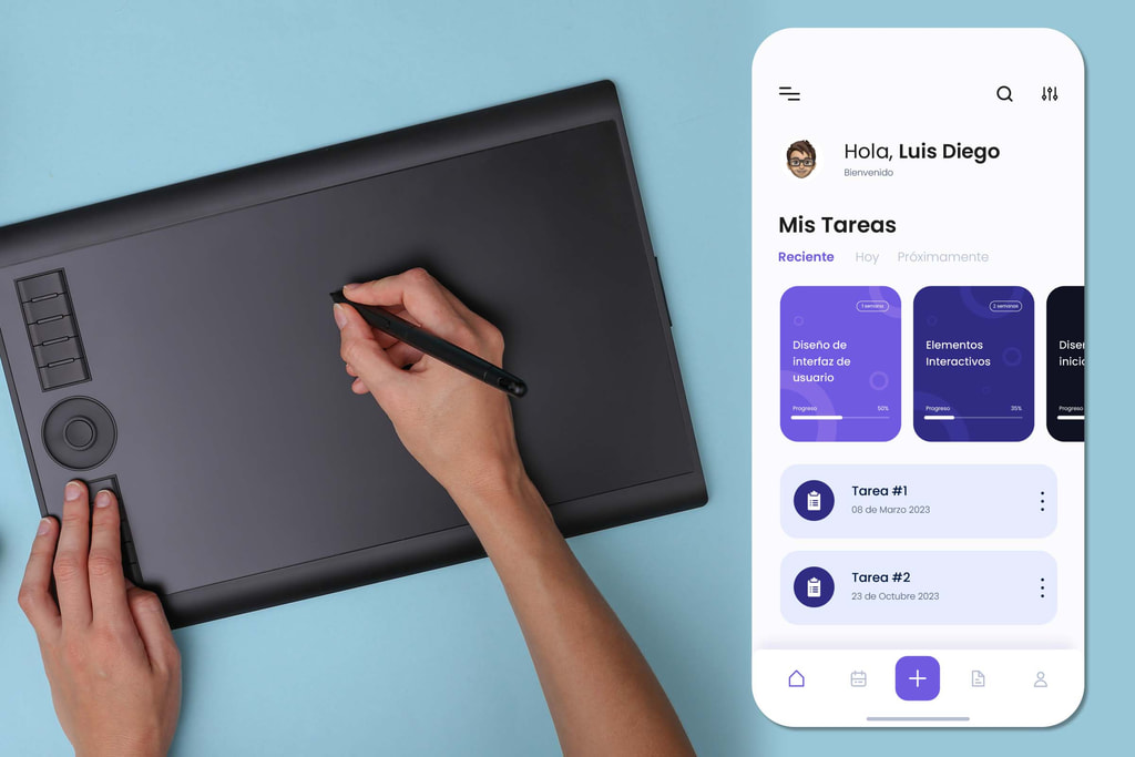 Diseño gráfico y experiencia de usuario UX/UI para aplicaciones web y móviles